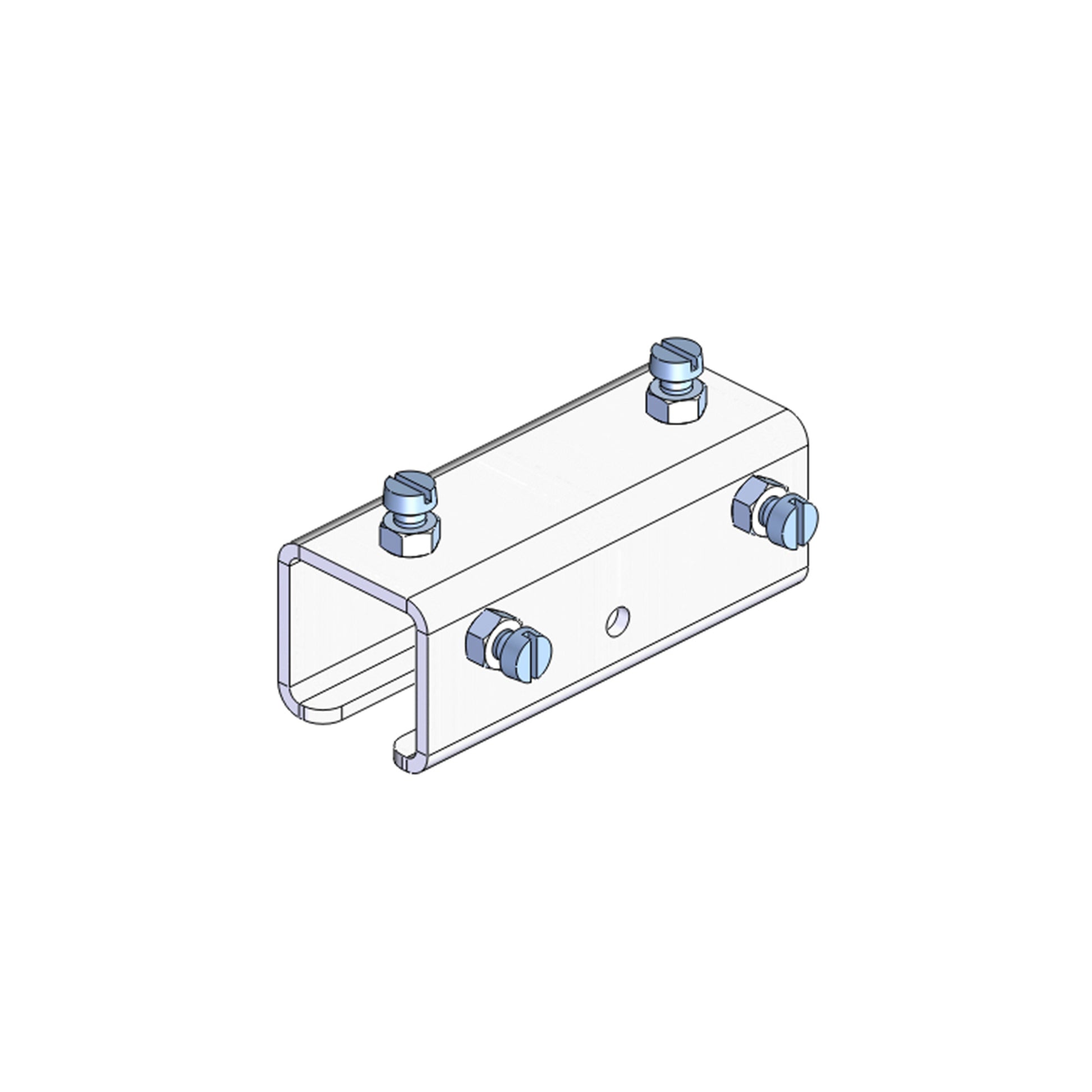 Standard Duty C-Track Festoon Track Joint, Stainless Steel