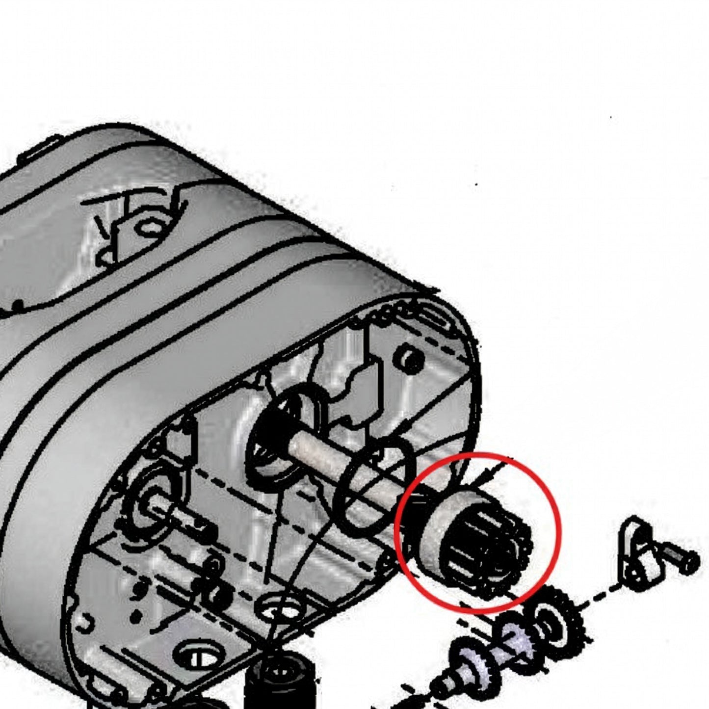 Drive Shaft Assembly V2-AC-12 Ton