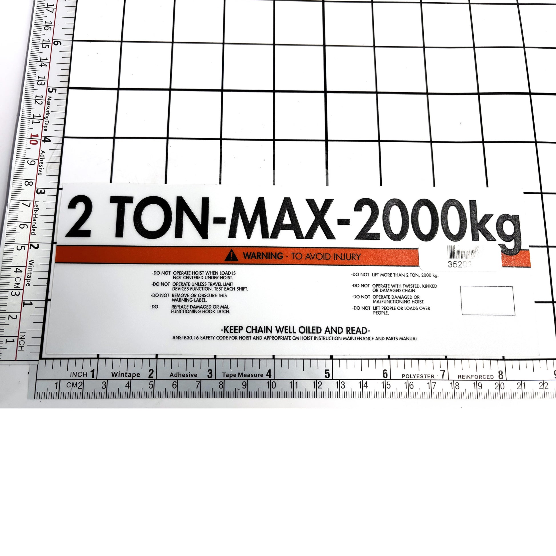 Label Capacity 627-106