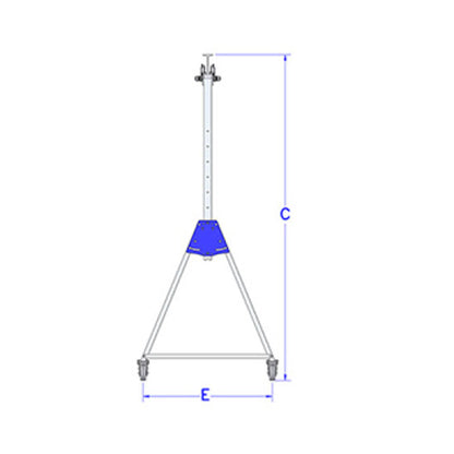 Aluminum Gantry Crane Dimesion Chart 2