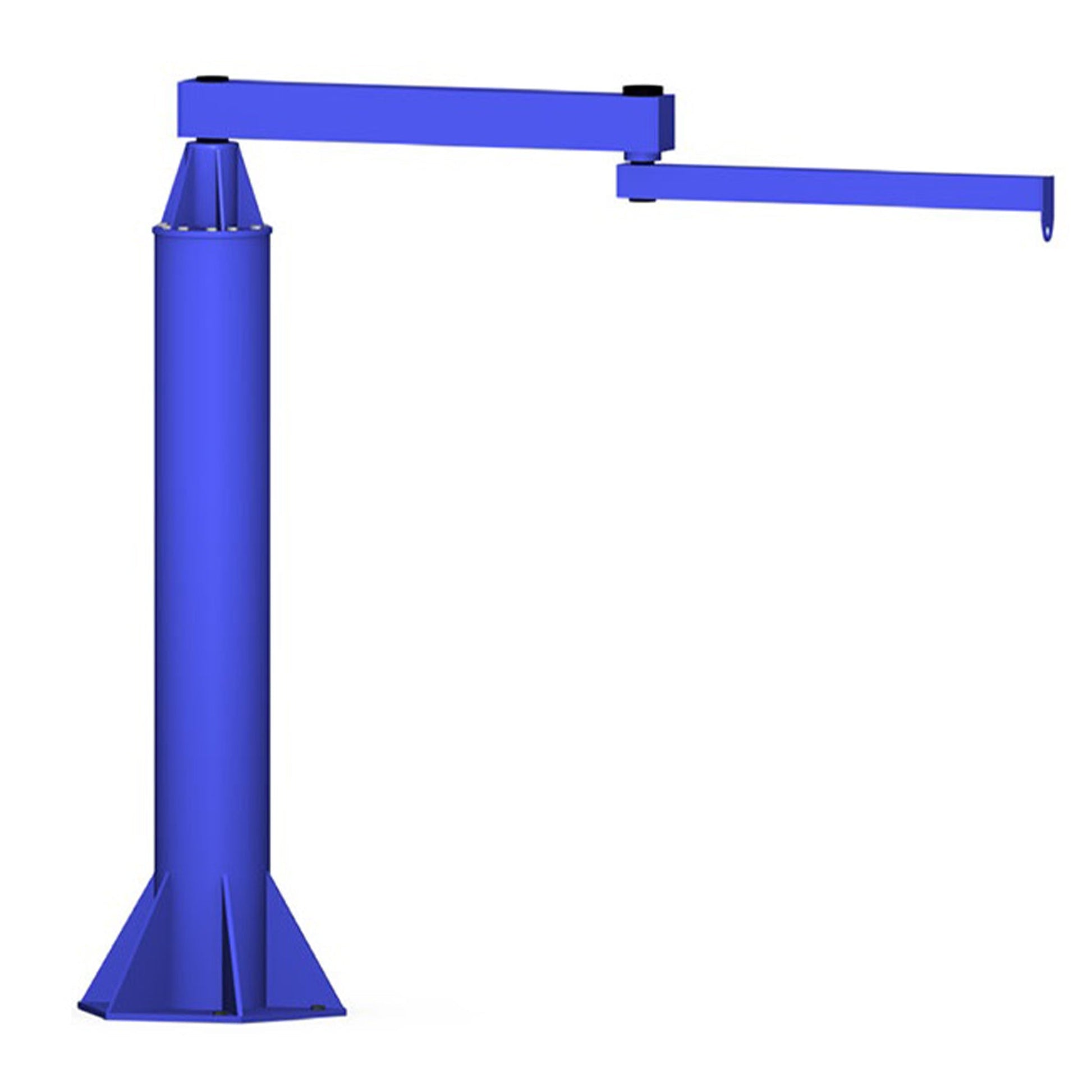 Gorbel® AJ360-F-NP6 Series 14 Feet (ft) Hub, 10 Feet (ft) Span (L), and 1000 Pound (lb) Capacity Foundationless Free Standing Articulating Jib Crane