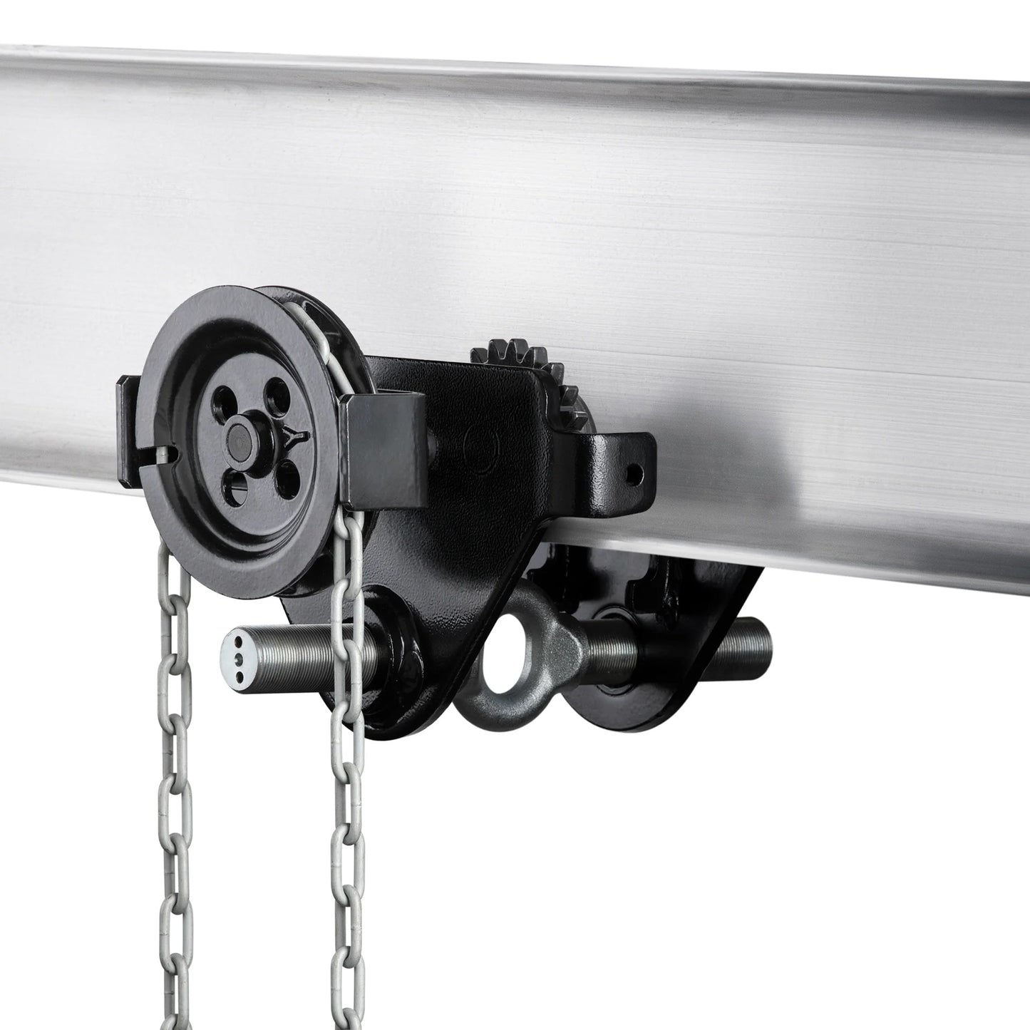 3 Ton (t) Capacity and 2.92 Inch (in) Minimum Flange Width Hand Geared Trolley