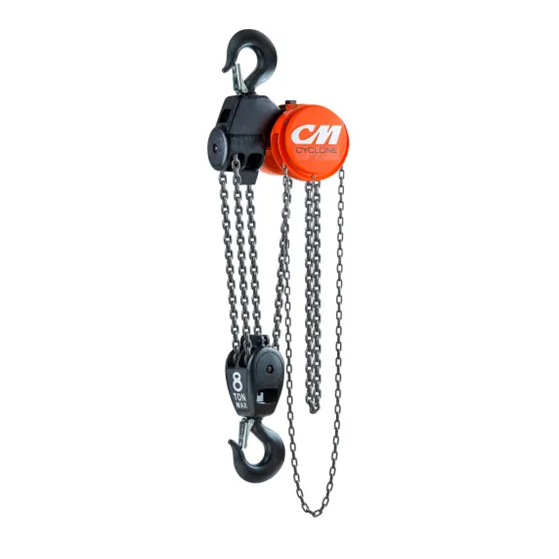CM® Series 646 Cyclone 8 Ton (t) Capacity and 20 Feet (ft) Standard Lift Hand Chain Hoist