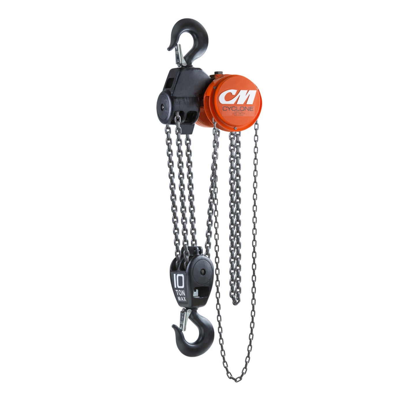 CM® Series 646 Cyclone 10 Ton (t) Capacity and 20 Feet (ft) Standard Lift Hand Chain Hoist