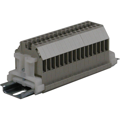 16 Pole Terminal Strip - 30 Amp DIN Mounted