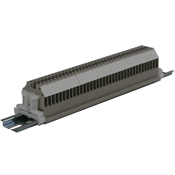 36 Pole Terminal Strip - 30 Amp DIN Mounted