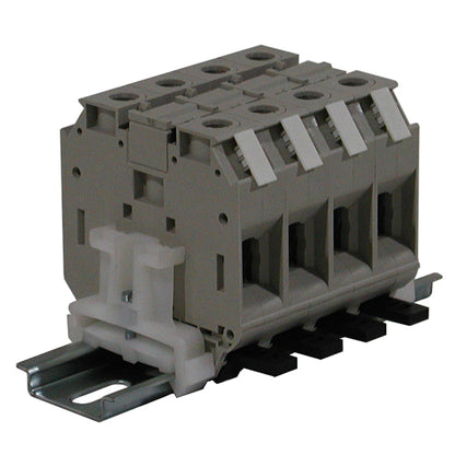4 Pole Terminal Strip - 95 Amp DIN Mounted