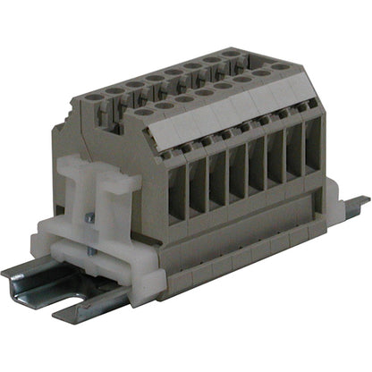 8 Pole Terminal Strip - 50 Amp DIN Mounted