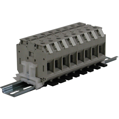 8 Pole Terminal Strip - 95 Amp DIN Mounted