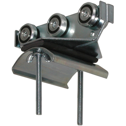5" Trolley Assembly, 6 Steel Wheels, 3" Diameter Steel Saddle