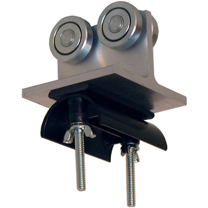 3" Trolley Assembly, Steel Wheels, 2.0" Diameter Nylon Saddle