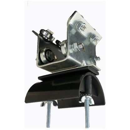 Trolley Assembly, Steel Wheels, 3" dia. Nylon Saddle with Anti-Lift Rollers