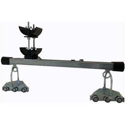 Control Trolley Assembly, Steel Wheels. Two Tier 3" Diameter Nylon Saddles