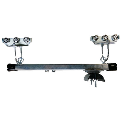 SS Control Trolley Assembly, SS Wheels, 3" Diameter Nylon Saddle