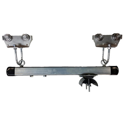 Control Trolley Assembly SS Body - SS Wheels and Hardware 3" Diameter. Saddle
