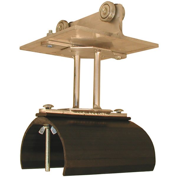 Tow Trolley Assembly Alum, SS Wheels and Hardware, 5.5" Diameter. Nylon Saddle