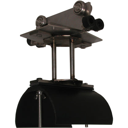Tow Trolley Assembly SS Body - SS Wheels and Hardware, Bumpers, 6" Diameter. Nylon Saddle