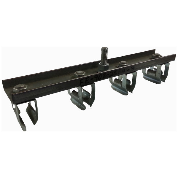 Steel Four Gang Hanger Assembly - Snap-In Type - 3.0" Centers