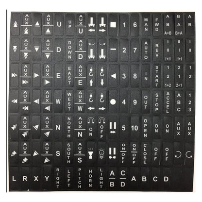 Transmitter Motion Button Decal Sheet