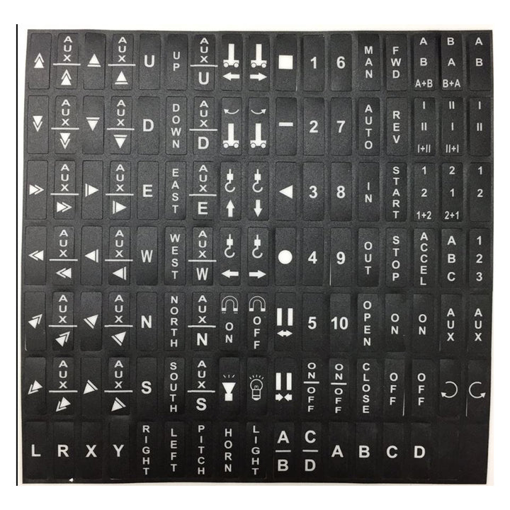 Transmitter Motion Button Decal Sheet