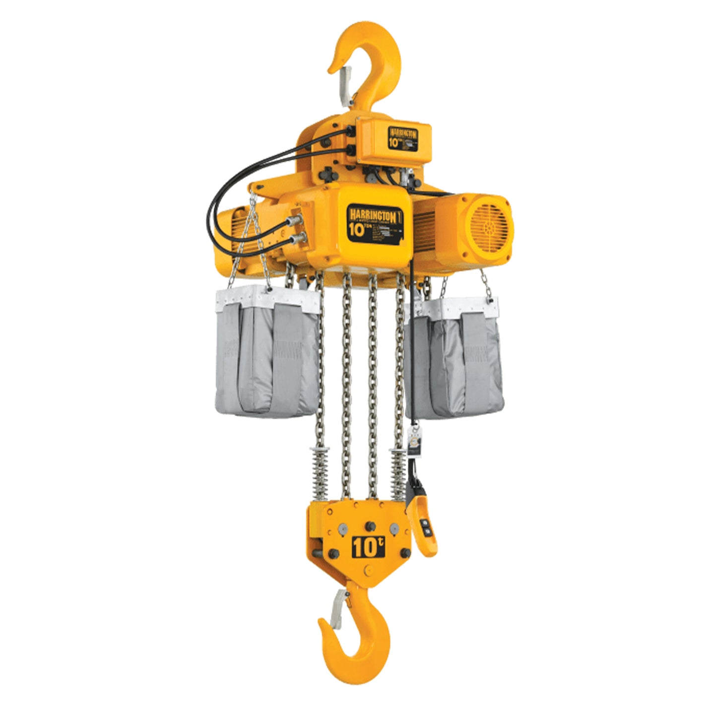 20 Ton NER Electric Chain Hoist with Rigid Hook Suspension, 20ft of lift @ 5.5fpm, 230/460V