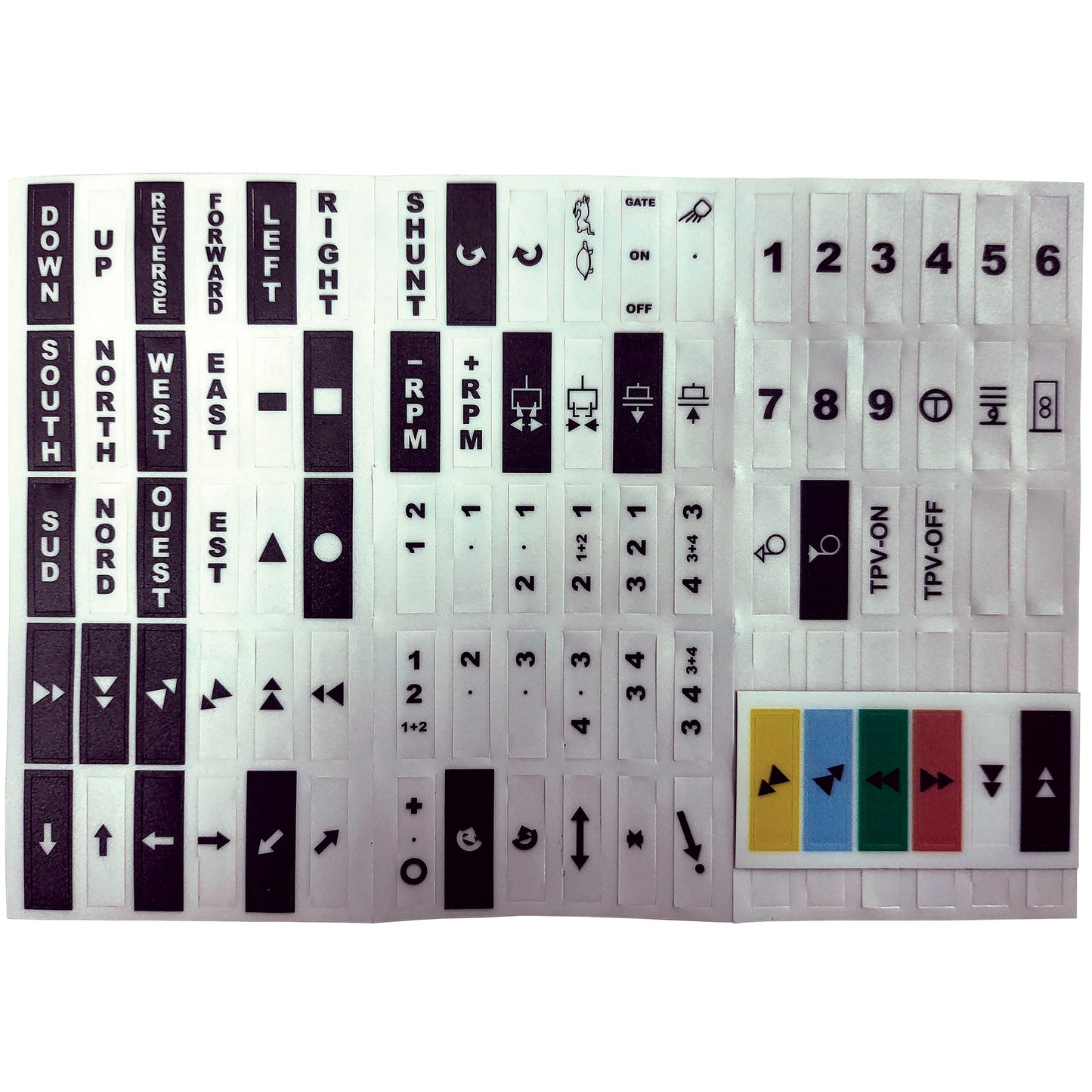 Expanded kit of transmitter labels. Includes 90 labels