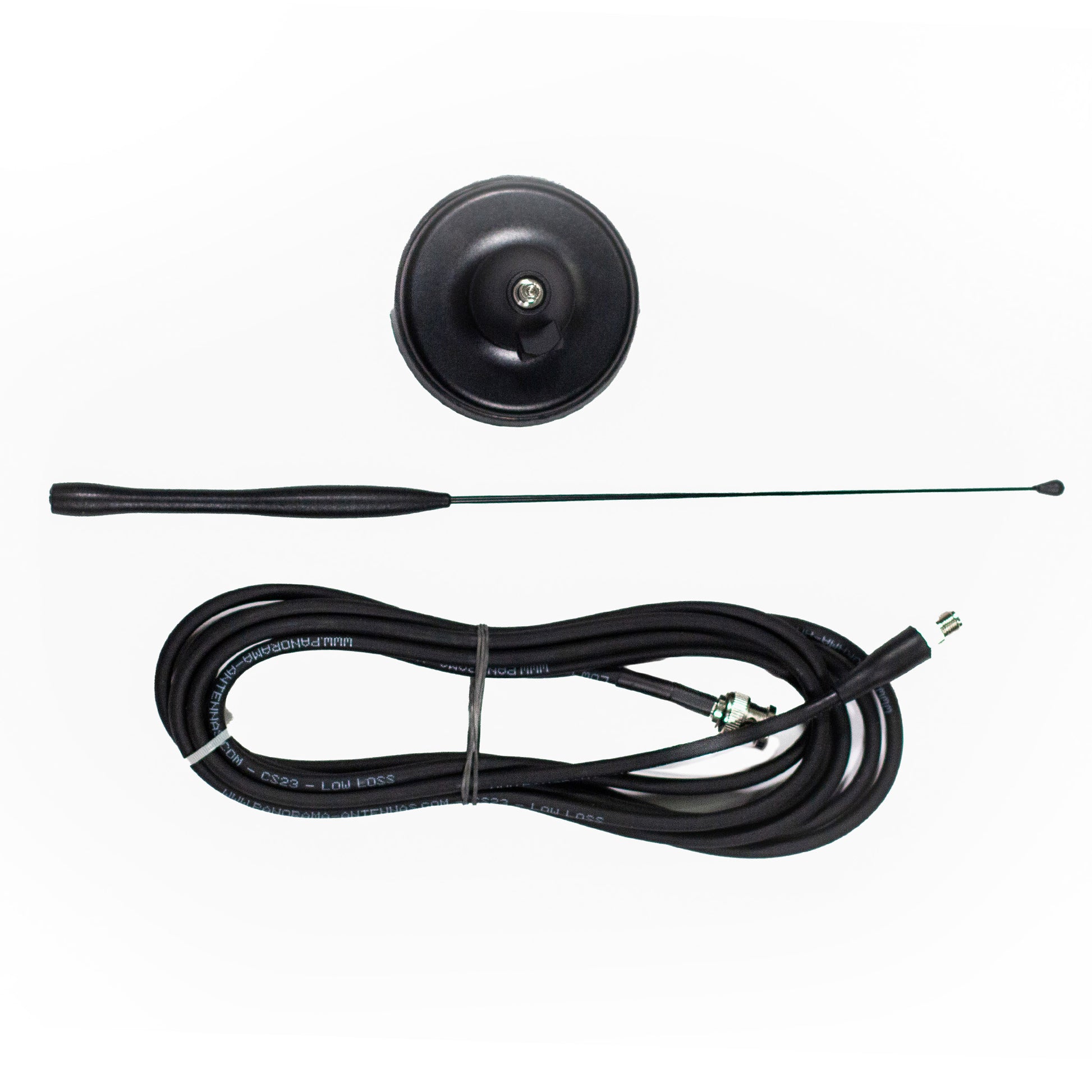 
Insulated and magnetic remote antenna 419-433MHZ, 1/2 wave, 3m Cable - BNC