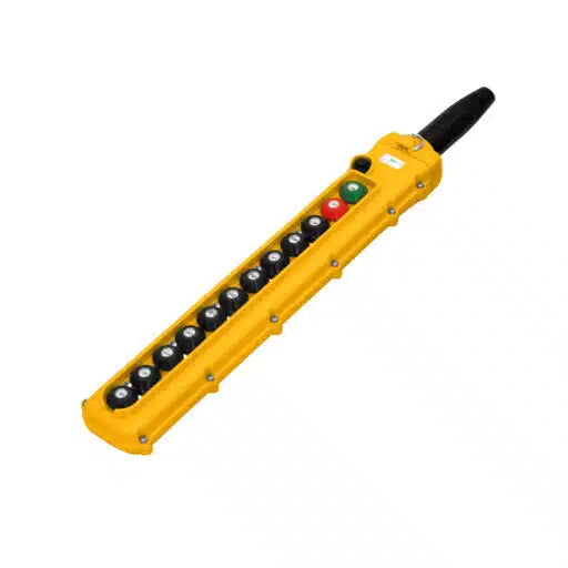 SBN Pendant Pushbutton Station, 12-Button, (10) Single-Speed with Maintained On/Off