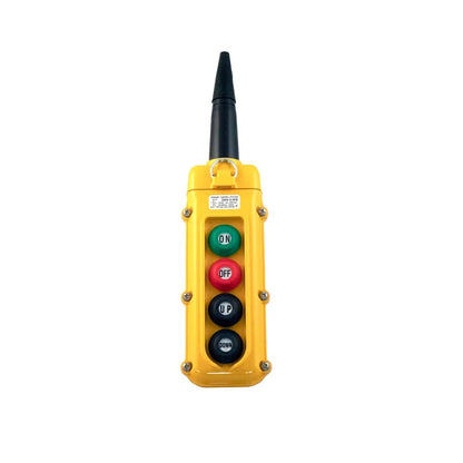 SBN Pendant Pushbutton Station, 4-Button, (2) Single-Speed with Maintained On/Off