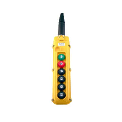SBN Pendant Pushbutton Station, 6-Button, (4) Two-Speed with Maintained On/Off