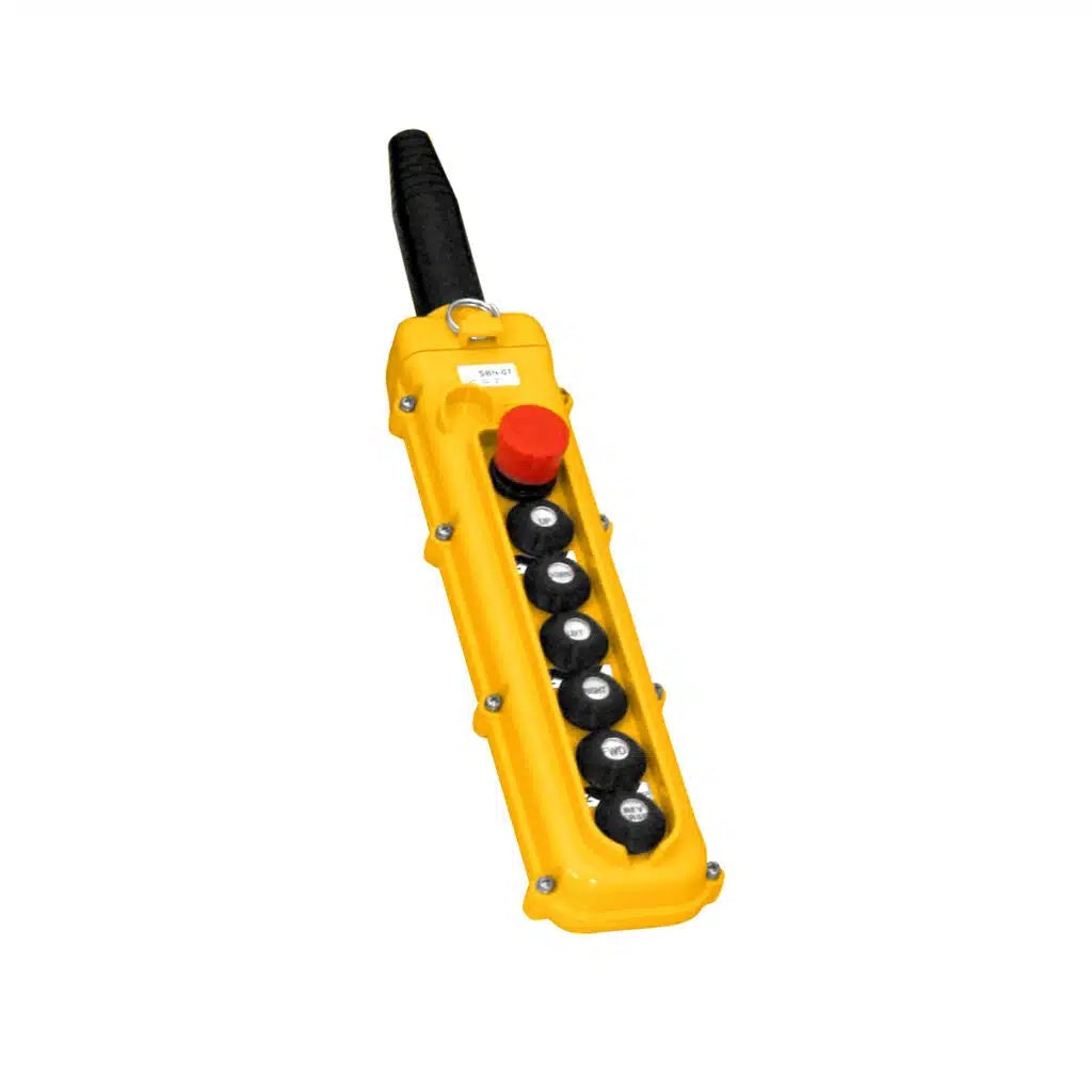 SBN Pendant Pushbutton Station, 7-Button, All Single-Speed