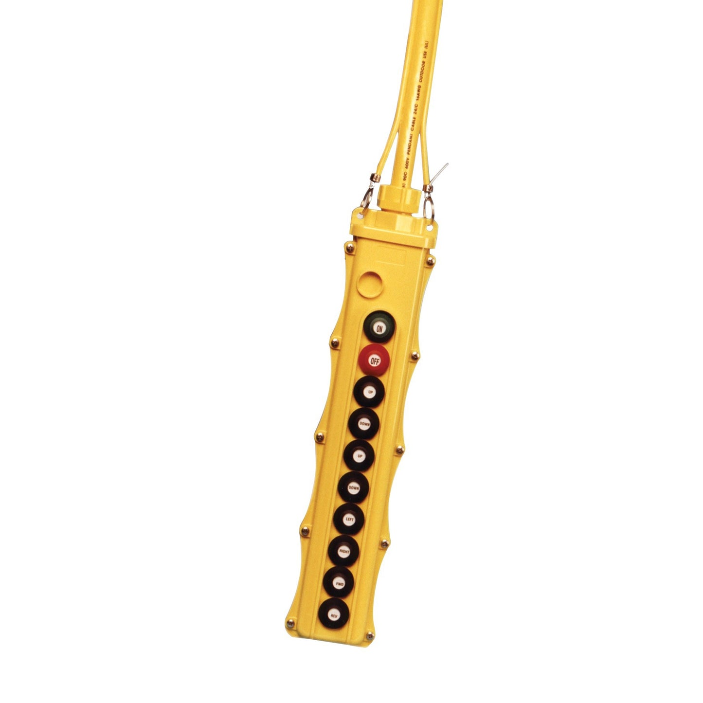 SBP2 Pendant Pushbutton Station, 10-Button, (8) Single-Speed with Momentary On/Off