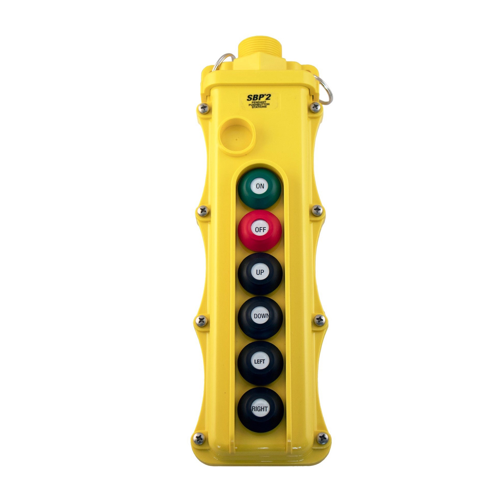 SBP2 Pendant Pushbutton Station, 6-Button, (4) Single-Speed with Momentary On/Off