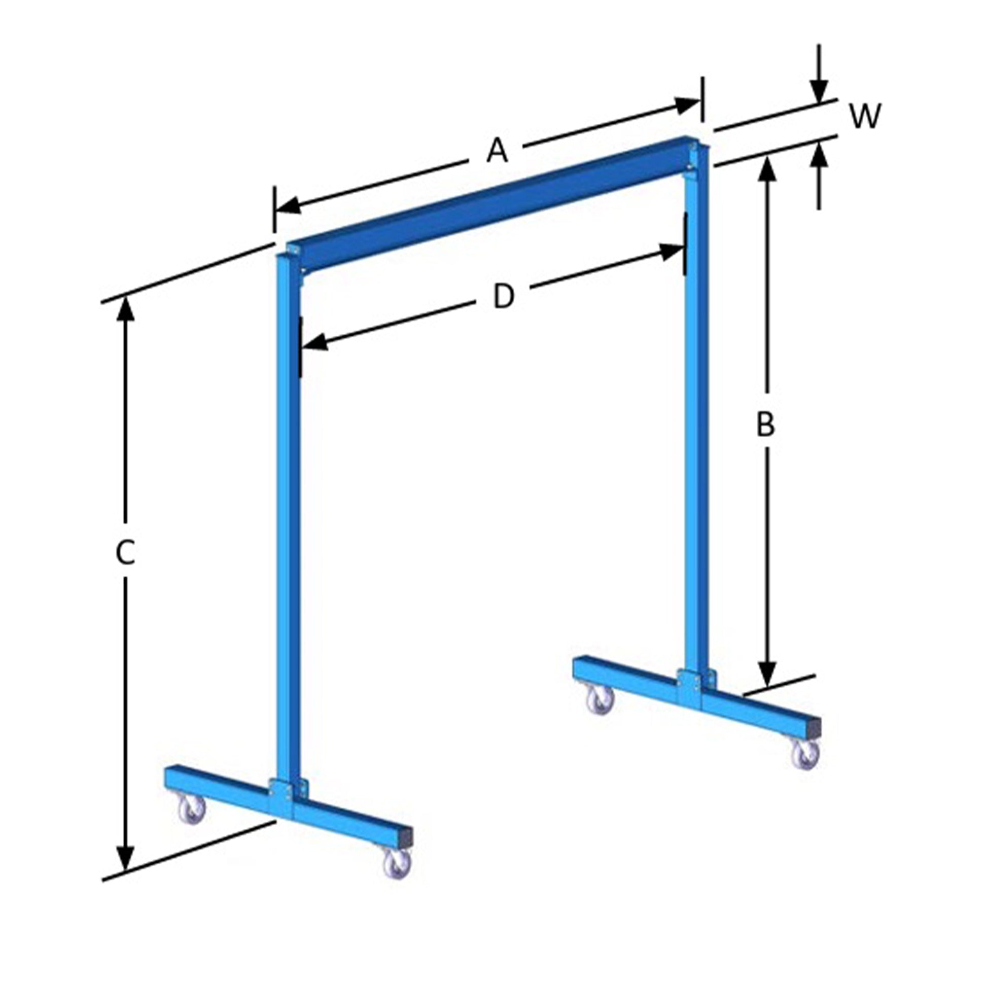 Fixed Steel Gantry Crane Dimesion Chart 1