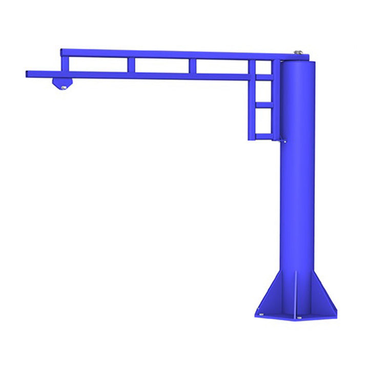 Gorbel® WSJ360 Series 100 (lb) Pound Capacity, 8 Feet (ft) Hub and 10 Feet (ft) Span (L) Free Standing Work Station Jib Crane