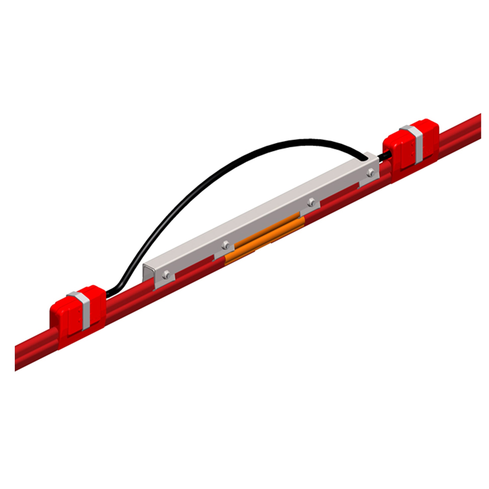 8-Bar Expansion Section, 250A, Copper / Stainless Clad, Red Medium Heat Cover, 10FT Length
