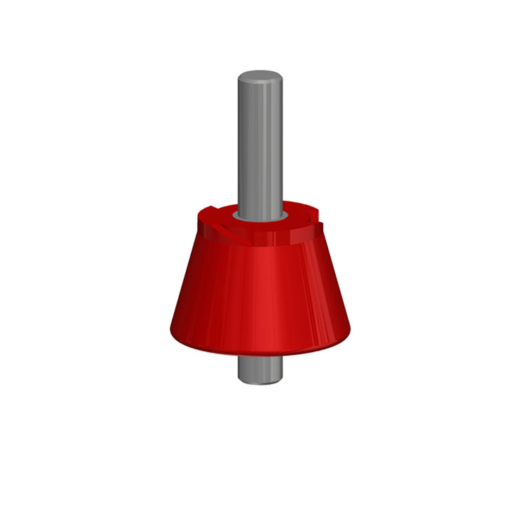 8-Bar, Hanger Clamp Insultator, Red Medium Heat, Plated Steel Hdwe, 3/8-16 Bolt