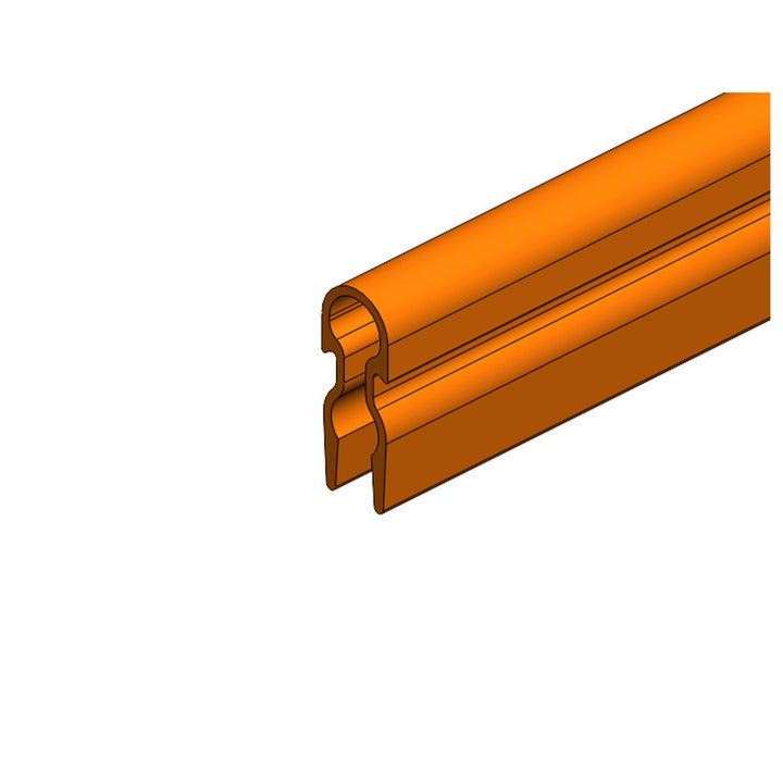 8-Bar Conductor Bar Cover, Orange PVC, 9FT x 10.5inch
