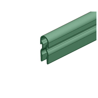 8-Bar Conductor Bar Cover, Green PVC, 9FT x 10.5inch