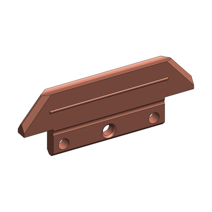 8-Bar, Collector Shoe, 30A, Copper Graphite, 3 inch L