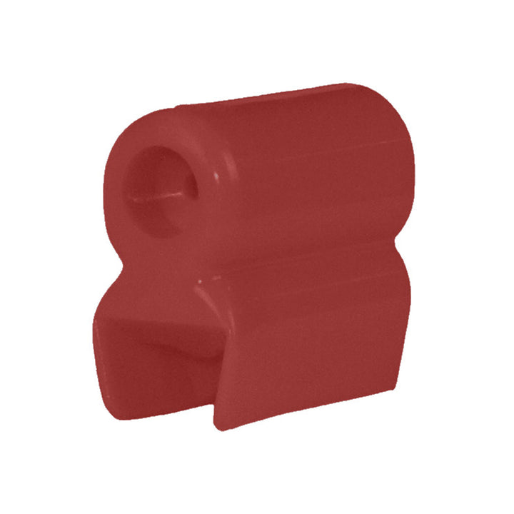 8-Bar Transfer Cap, Right Hand, 40A to 350A Bar, Red Lexan