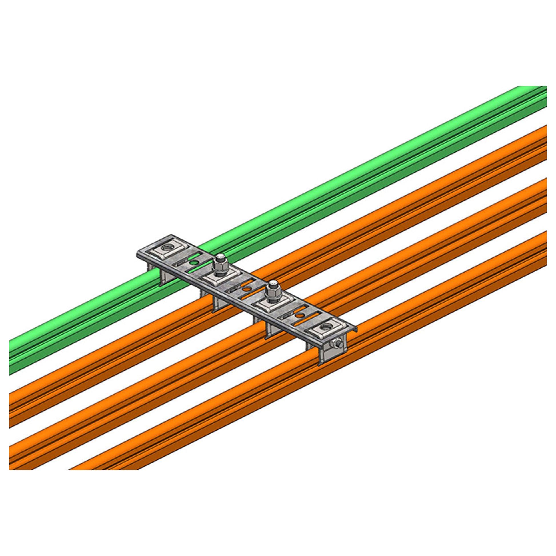8-Bar, Gang Bracket, for Four Cross-Bolt Hangers