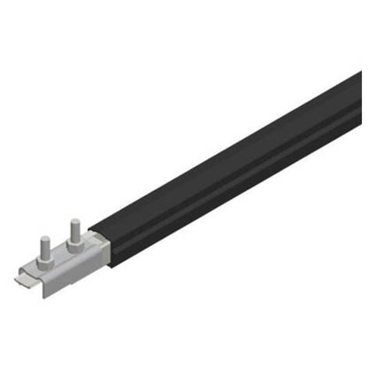 Safe-Lec 2 Conductor Bar 100A Galv Steel, UV Resistant PVC Cover, Black Phase, w/ Splice Joint, 4.5M