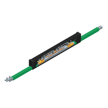 Safe-Lec 2 Expansion Section, 100A Galv Steel, Green PVC Cover, w/ Splice Joint, 4.5M