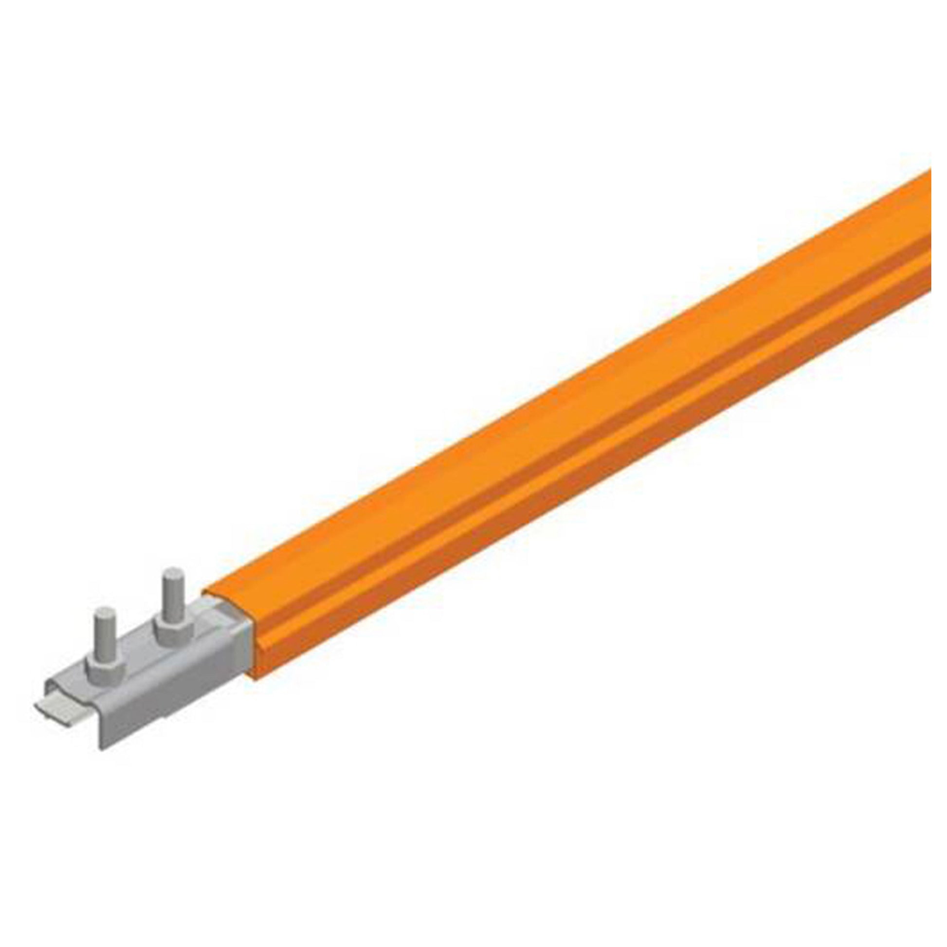 Safe-Lec 2 Conductor Bar 125A Galv Steel, Orange PVC Cover, w/ Splice Joint, 4.5M