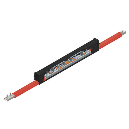 Safe-Lec 2 Expansion Section, 125A Galv, Red Medium Heat Polycarbonate Cover, w/ Splice Joint, 4.5M