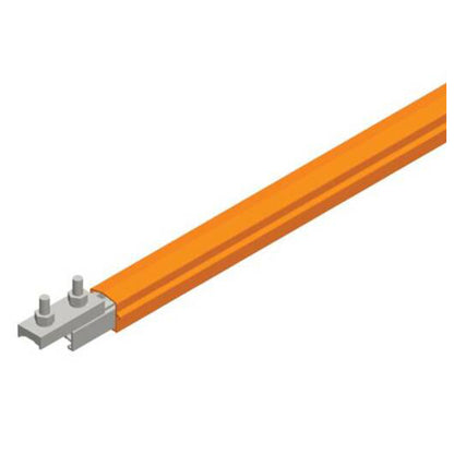Safe-Lec 2 Conductor Bar 200A AL/SS, Orange PVC Cover, w/ Splice Joint, 4.5M
