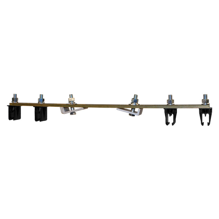 8-Bar, Bracket, Web, with Hanger Clamps, 4 Steel Cross-Bolt, 3 inch OC, 15.75 inch L