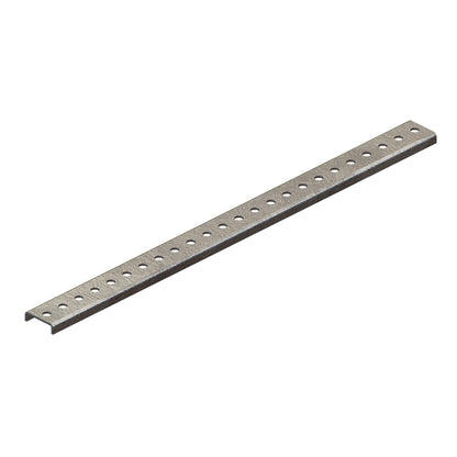 8-Bar, Bracket, Flange, Universal, Galv Steel, 0.41" Dia Holes (x 18), 1" On-center, 24" L