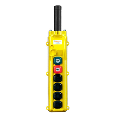 80 Series 6-button Pendant with four single-speed switches and maintained on/off